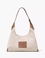 The Leather-Trim Canvas Belted Sack Bag beige/argan oil